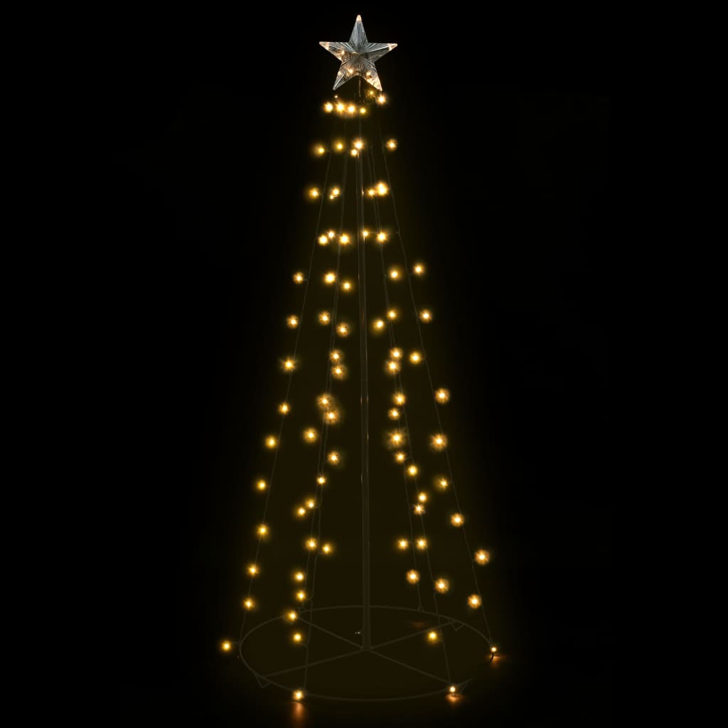 vidaXL Ozdoba świąteczna w kształcie choinki, 96 LED, 72x180 cm