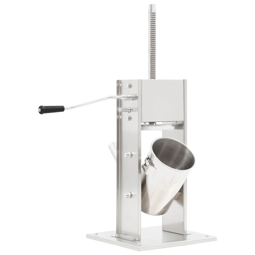 Insaccatrice Manuale Argento 3 L In Acciaio Inossidabile VidaXL 14 width=274