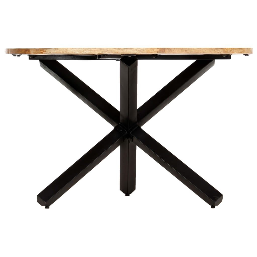 vidaXL kerek tömör mangófa étkezőasztal 120 x 76 cm