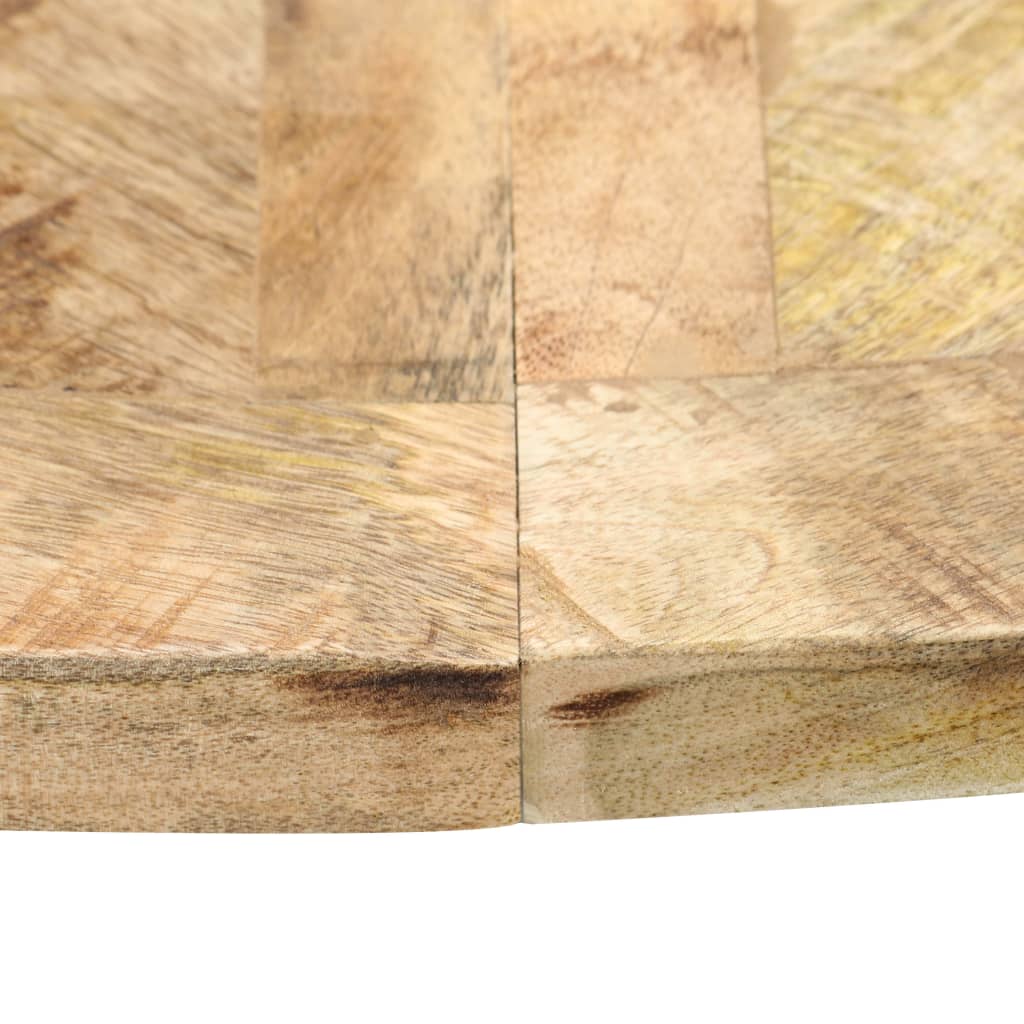 Solid Mango Wood Dining officiel Table Round Dining Room Table 150 cm/120 cm vidaXL
