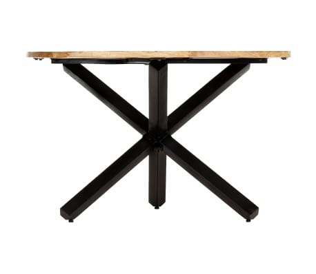 vidaXL Spisebord rundt 120x76 cm heltre mango