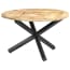  vidaXL kerek tömör mangófa étkezőasztal 120 x 76 cm termék 2. képe
