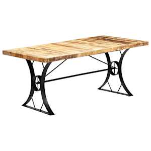 Jídelní stůl 180 x 90 x 76 cm masivní mangovníkové dřevo