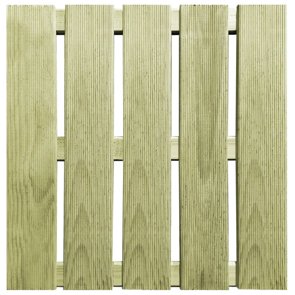 vidaXL Plăci de pardoseală, 24 buc., verde, 50 x 50 cm, lemn
