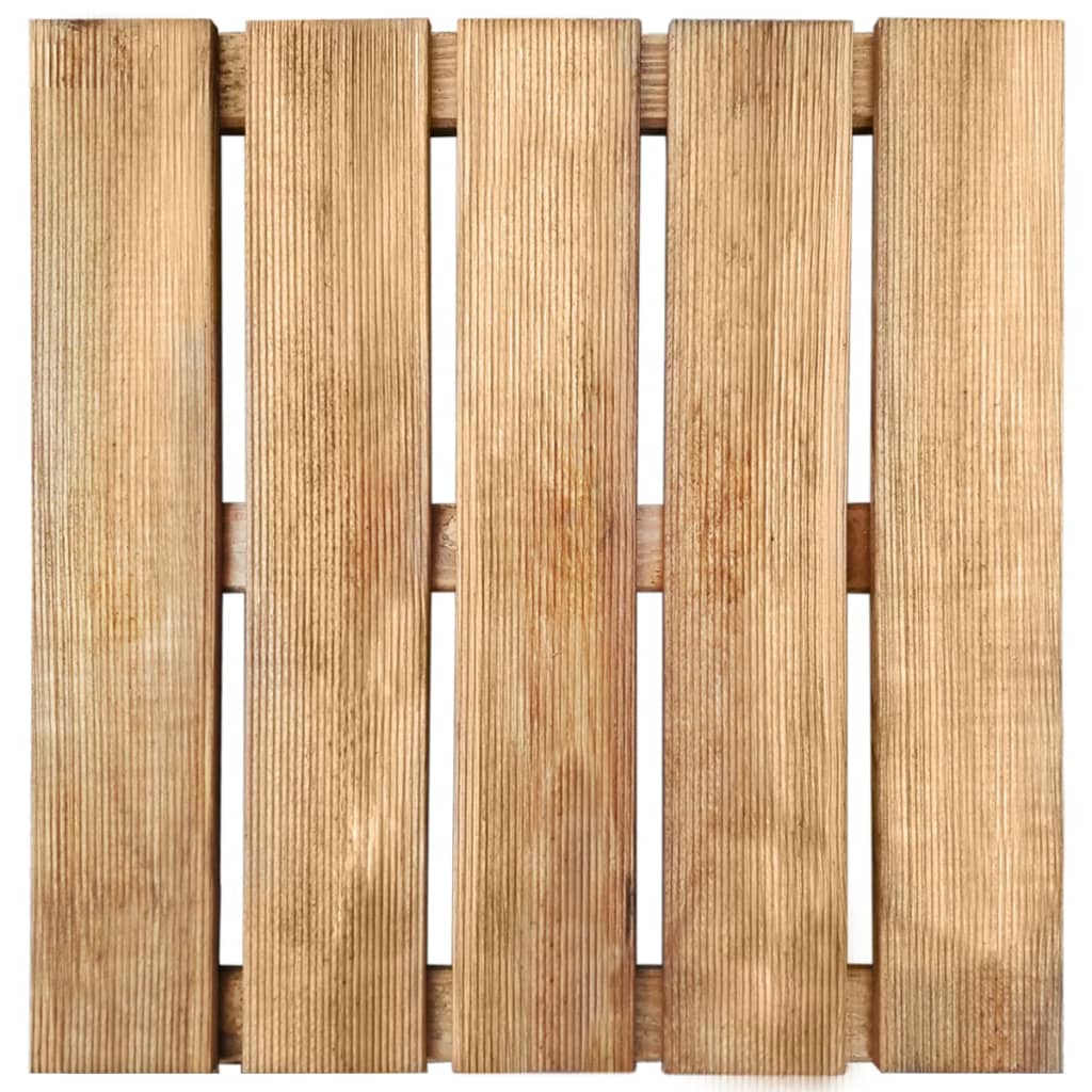 Plăci de pardoseală, 12 buc., maro, 50 x 50 cm, lemn