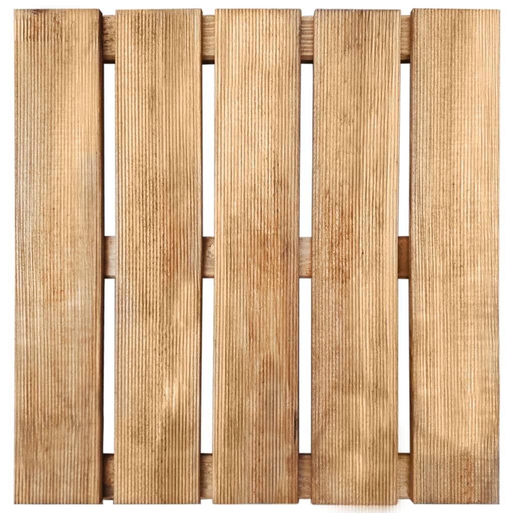 30 ks Terasové dlaždice 50 x 50 cm dřevo hnědé