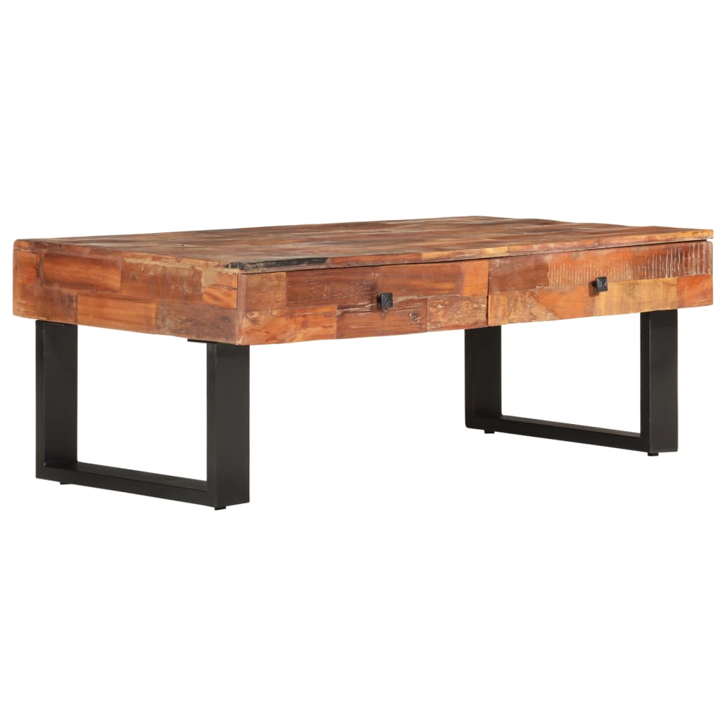 Coffee Table 110x60x40 cm Solid Reclaimed Wood