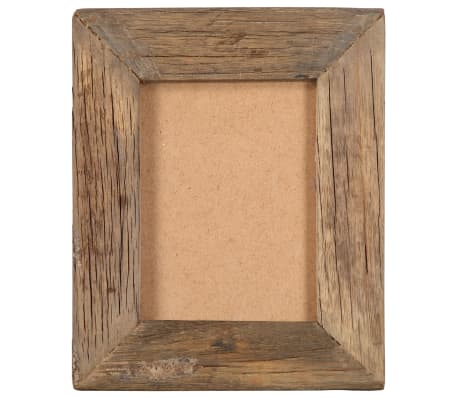 vidaXL Κορνίζες 2 τεμ. 23 x 28 εκ. από Μασίφ Ανακυκλωμένο Ξύλο / Γυαλί