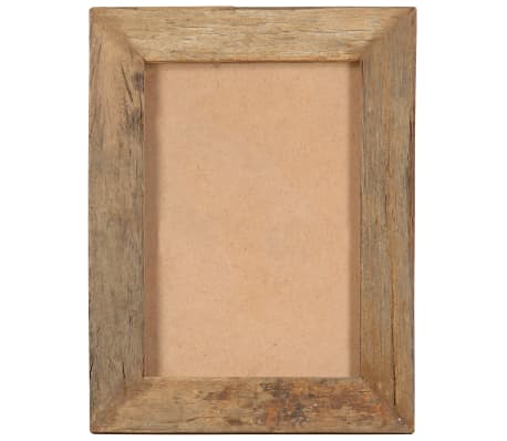 vidaXL Cadres photo 2 pcs 30x40cm Bois de récupération solide et verre