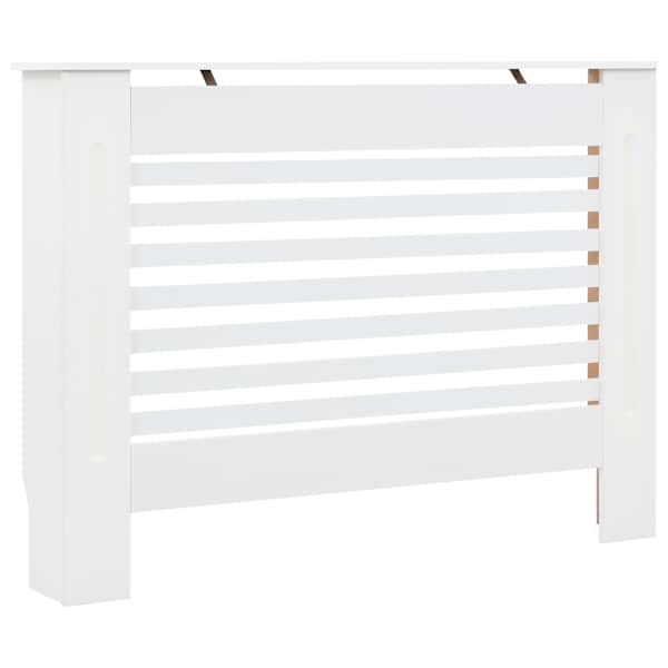 vidaXL radiaatorikate valge 112 x 19 x 81,5 cm, MDF
