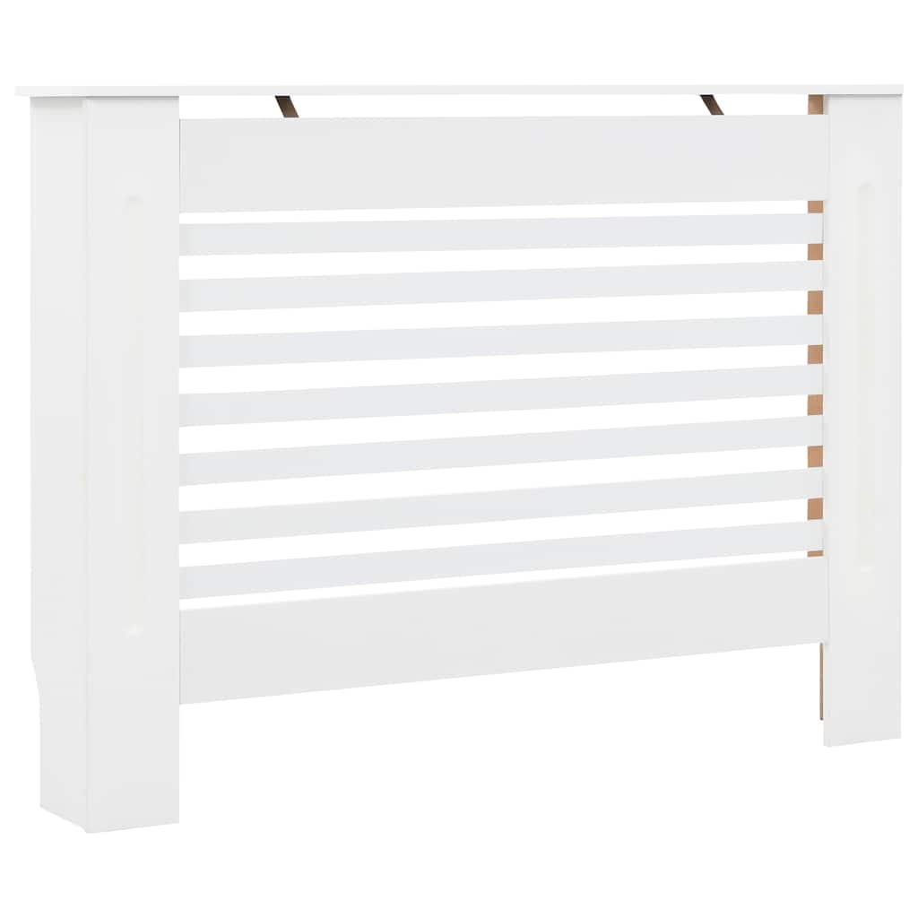 

vidaXL Radiator Cover White 44.1"x7.5"x32.1" MDF