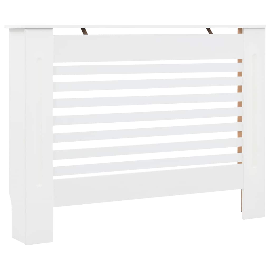 vidaXL Radiatorombouw 112x19x81,5 cm MDF wit