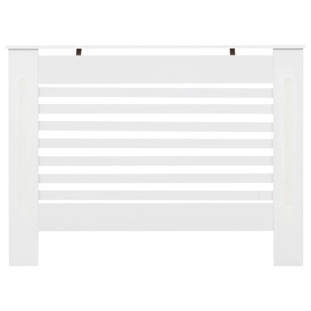 vidaXL Radiator Cover White 44.1"x7.5"x32.1" MDF