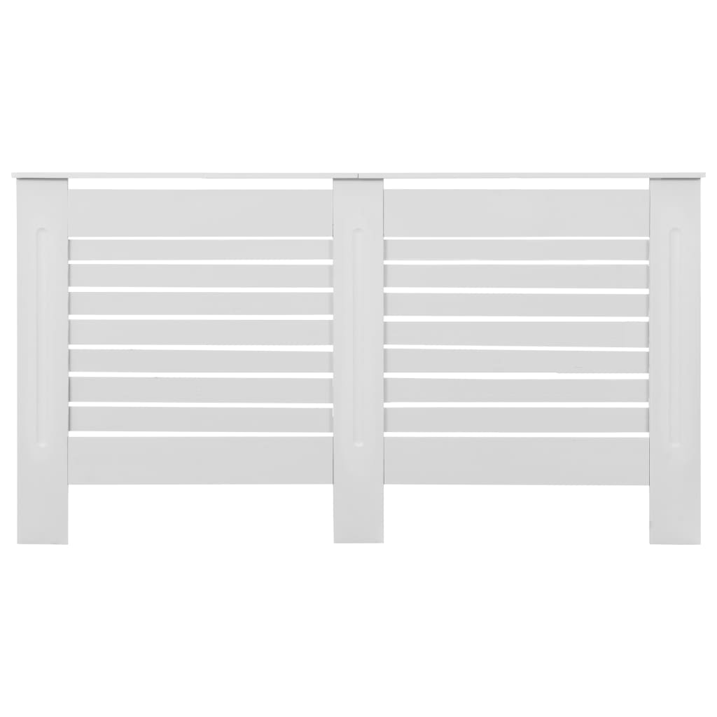 vidaXL Radiator Cover White 59.8"x7.5"x32.1" MDF