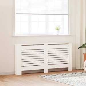 Pokrov za radiator bel 172x19x81,5 cm MDF