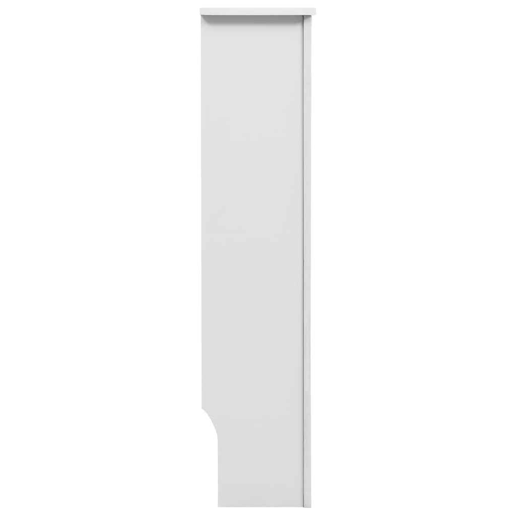 vidaXL Radiator Cover White 59.8"x7.5"x32.1" MDF