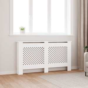 Pokrov za radiator bel 152x19x81,5 cm MDF