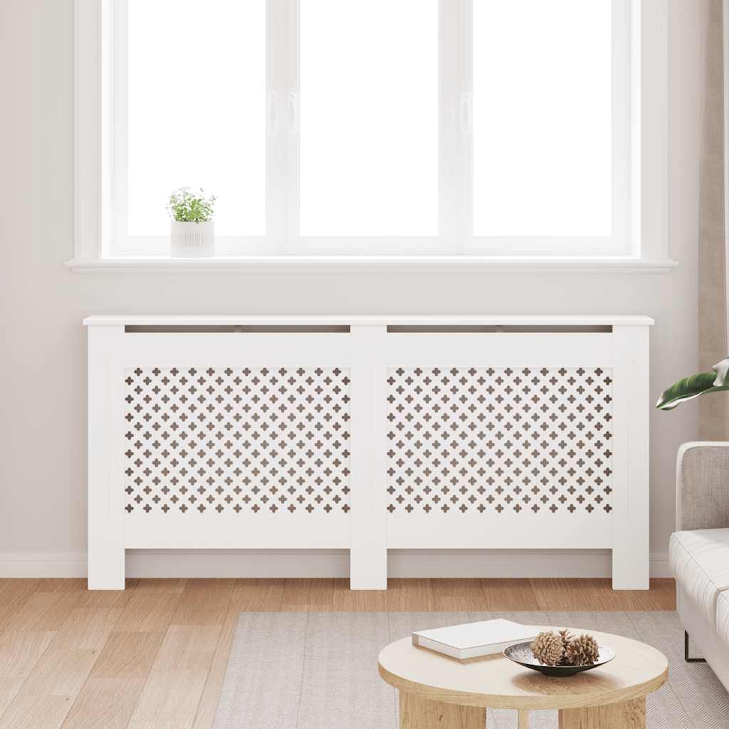 Thumbnail - vidaXL Heizkörperabdeckung Weiß 172×19×81,5 cm MDF