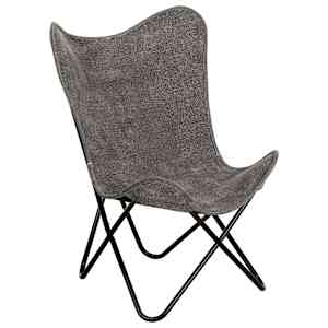 Křeslo Butterfly antracitové textil - obrázek 6