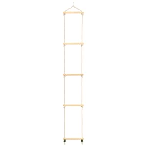 Dětský provazový žebřík masivní dřevo a PE 30 x 168 cm - obrázek 2