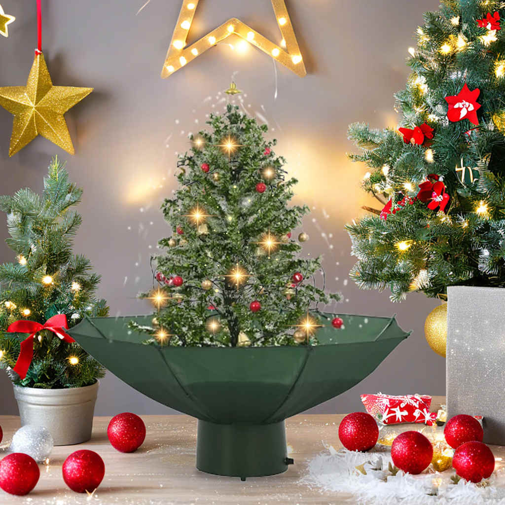 Thumbnail - vidaXL Schneiender Weihnachtsbaum mit Schirmfuß Grün 75 cm
