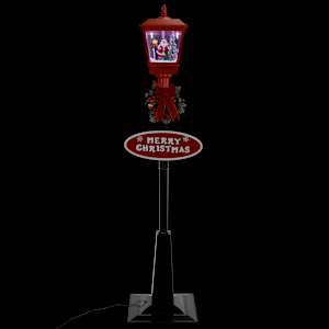 Novoletna ulična svetilka z božičkom 180 cm LED