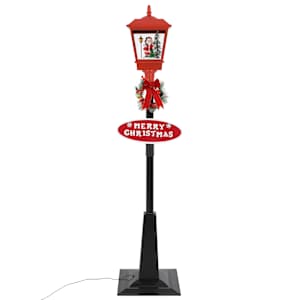 vidaXL Weihnachts-Stra&szlig;enlampe mit Weihnachtsmann 180 cm LED