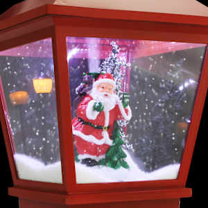 Vánoční lampa na podstavci se Santou 64 cm LED - obrázek 6