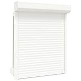 vidaXL Rollladen Aluminium 100 x 130 cm Weiß