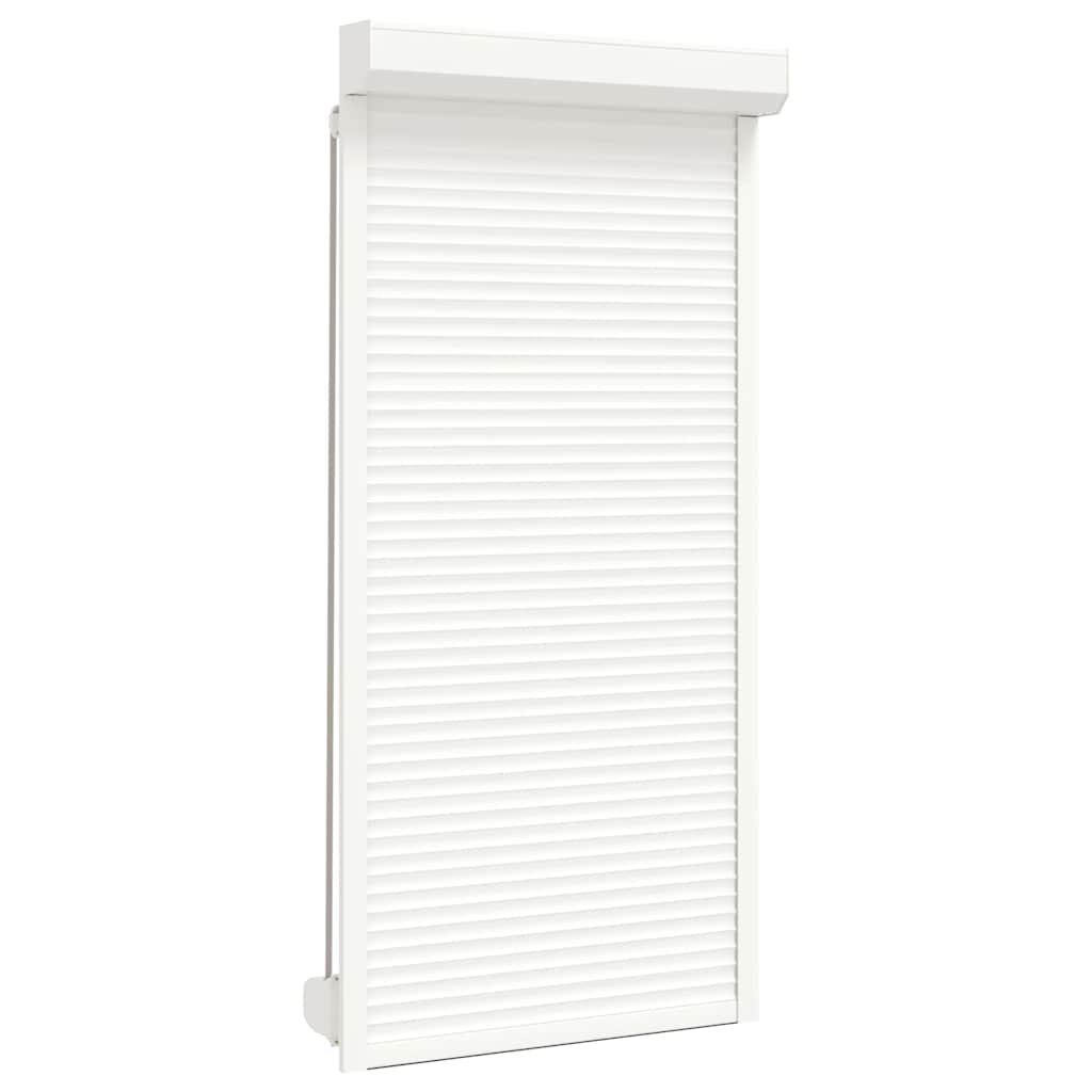 vidaXL Předokenní roleta hliníková 100 x 210 cm bílá