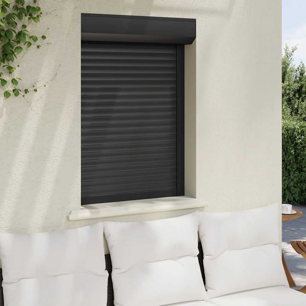 vidaXL Rolluik 70x100 cm aluminium antracietkleurig afbeelding