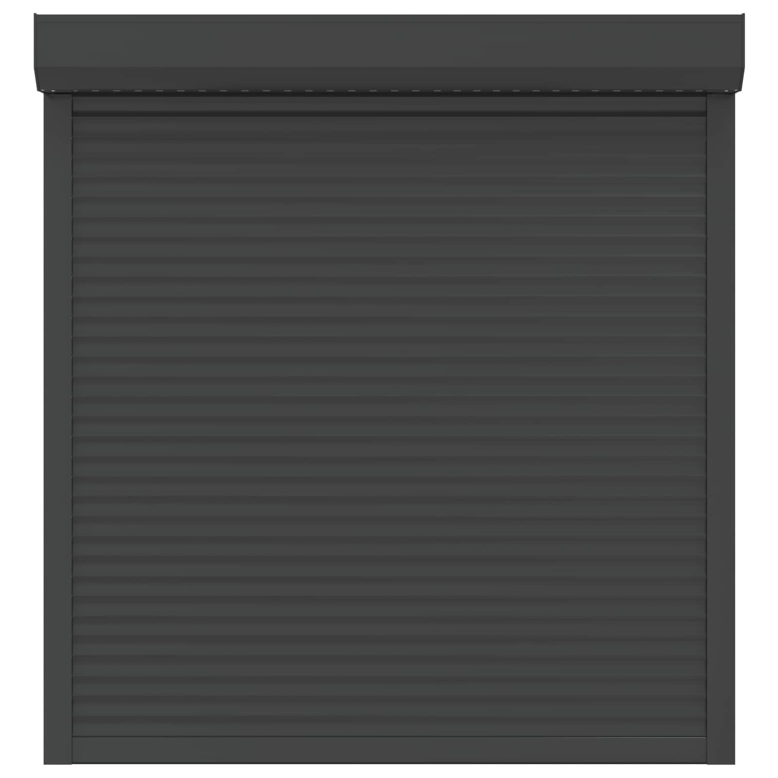 Rolo zaslon Antracit 130 x 140 cm Aluminij in poliuretan - slika 4