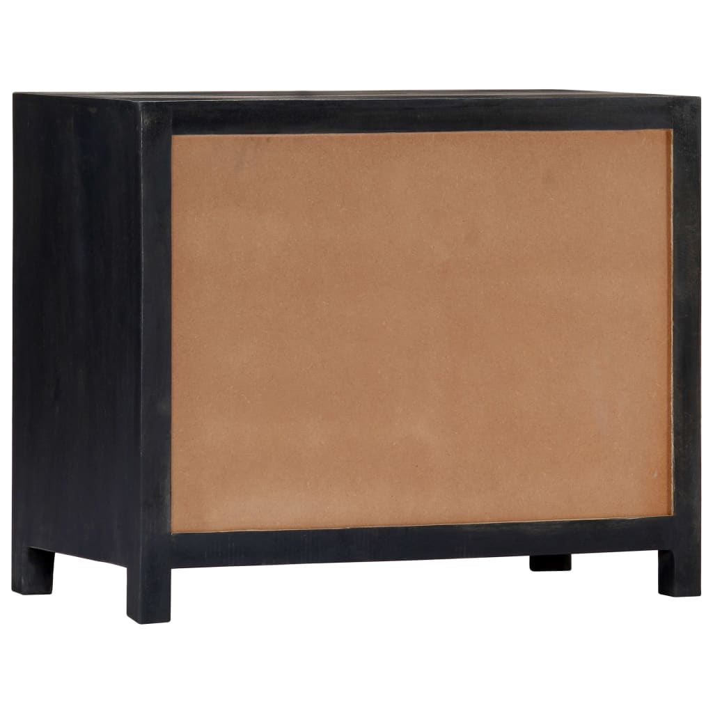 Side Cabinet Sideboard Living Room Furniture Hand Carved Solid Wood Mango vidaXL - Picture 8 of 23