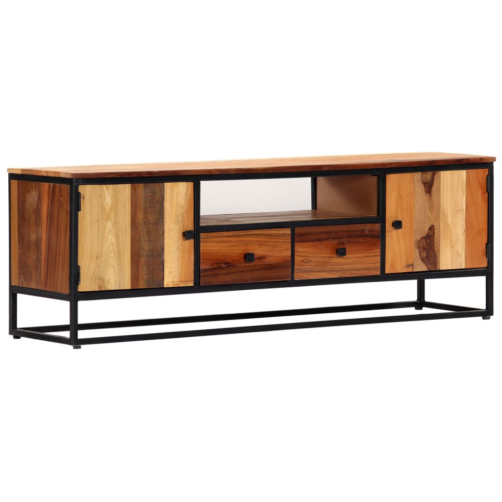 Photos - Mount/Stand VidaXL TV Stand 47.2"x11.8"x15.7" Solid Wood Reclaimed and Steel 
