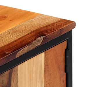 TV stolek 120 x 30 x 40 cm masivní recyklované dřevo a ocel - obrázek 6
