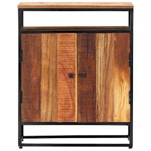 Odkládací skříňka 60x35x76 cm masivní recyklované dřevo a ocel - obrázek 3