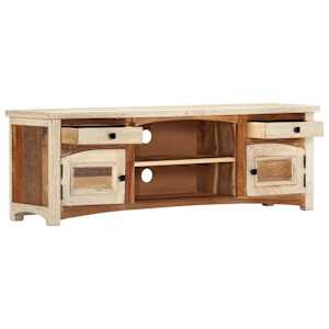 TV stolek 120 x 30 x 40 cm masivní recyklované dřevo - obrázek 2