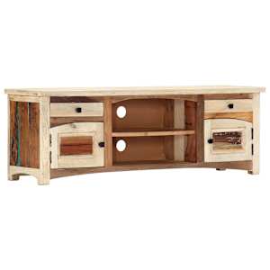 TV stolek 120 x 30 x 40 cm masivní recyklované dřevo - obrázek 10