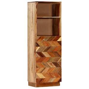 Skříň highboard 40 x 32 x 122 cm masivní recyklované dřevo - obrázek 9