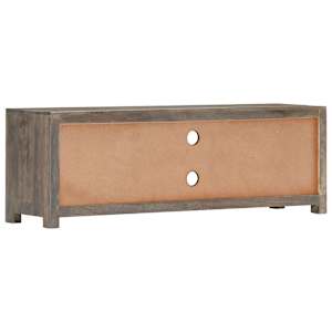 TV stolek šedý 120 x 30 x 40 cm masivní mangovníkové dřevo - obrázek 4