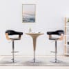vidaXL baaritoolid 2 tk, must, painutatud puit ja kunstnahk