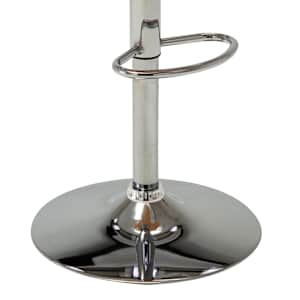 Barski stolček krem ukrivljen les in umetno usnje - slika 7