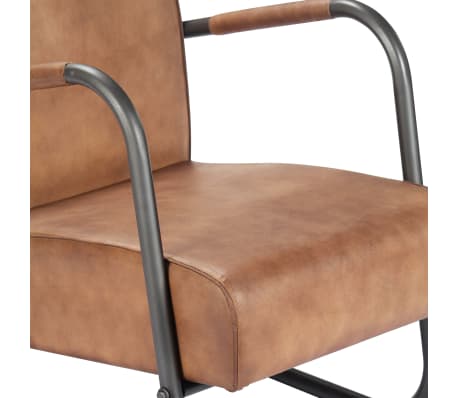 vidaXL Fauteuil de Repos Marron Clair Cuir Véritable Chaise Siège Salon Bureau | eBay vidaXL Fauteuil de Repos Marron Clair Cuir Véritable Chaise Siège Salon Bureau | eBay