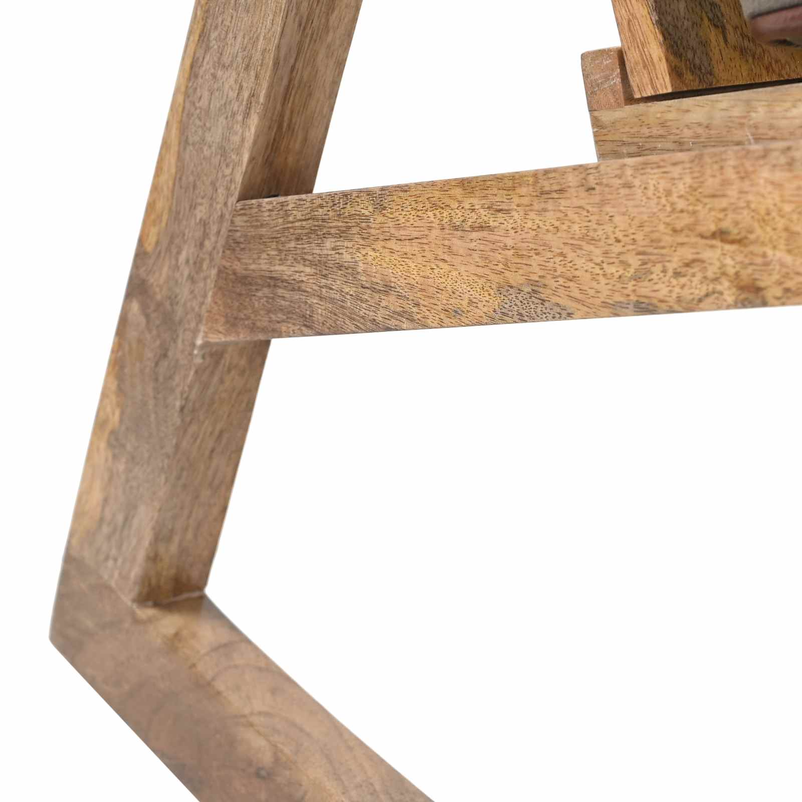 Schommelstoel echt leer en massief mangohout bruin | luizaXL | Dé meubelwinkel voor elk interieur Schommelstoel echt leer en massief mangohout bruin - Afbeelding 10