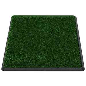 Toaleta pro psy s nádobou a umělou trávou zelená 76x51x3 cm WC - obrázek 3
