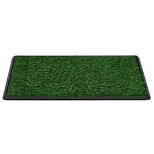Toaleta pro psy s nádobou a umělou trávou zelená 76x51x3 cm WC - obrázek 4