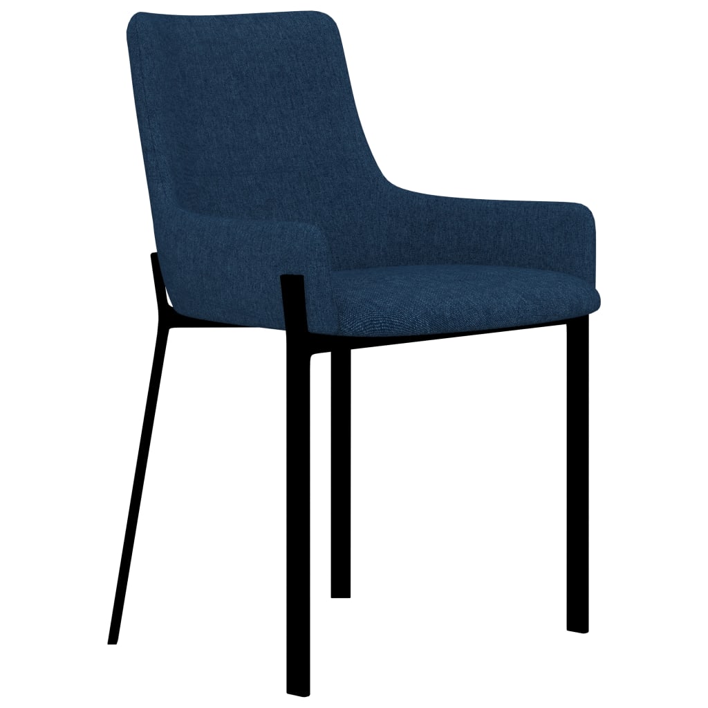 

vidaXL Eetkamerstoelen 2 st stof blauw