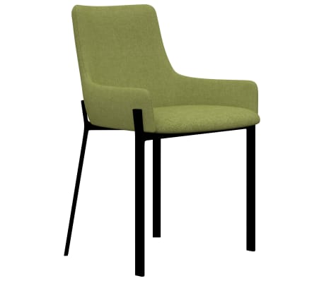 vidaXL Eetkamerstoelen 2 st stof groen