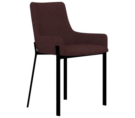 vidaXL Eetkamerstoelen 2 st stof wijnrood