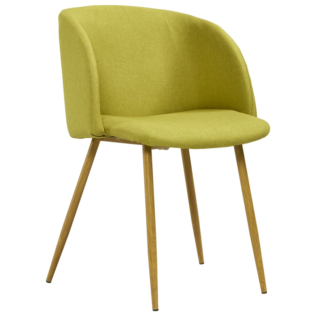 

vidaXL Eetkamerstoelen 2 st stof groen